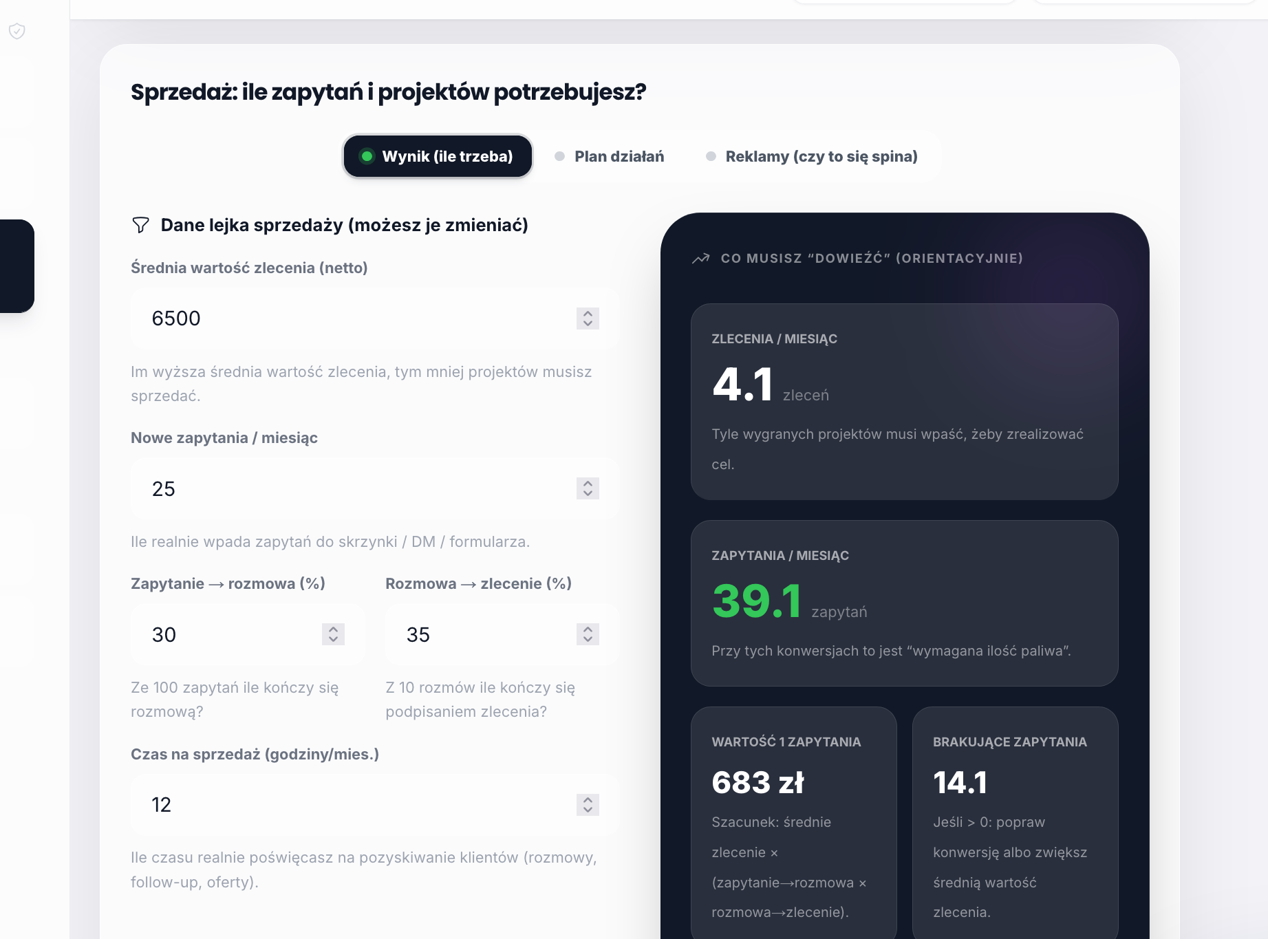 Flux — Moduł marketingowy: leady, konwersja, ile dealów potrzebujesz