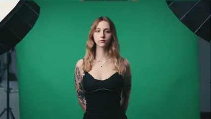 Green screen - Efekt wyraźnego odcięcia postaci od tła przy użyciu softboxa